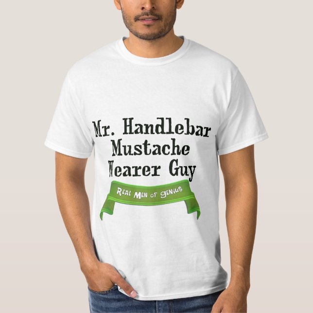 Handlebar Mustache Wearer T-shirt (Framsida)