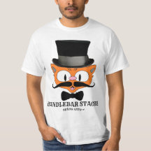 HANDLEBAR STACHE Humoristisk Tecknad Mustasch Katt