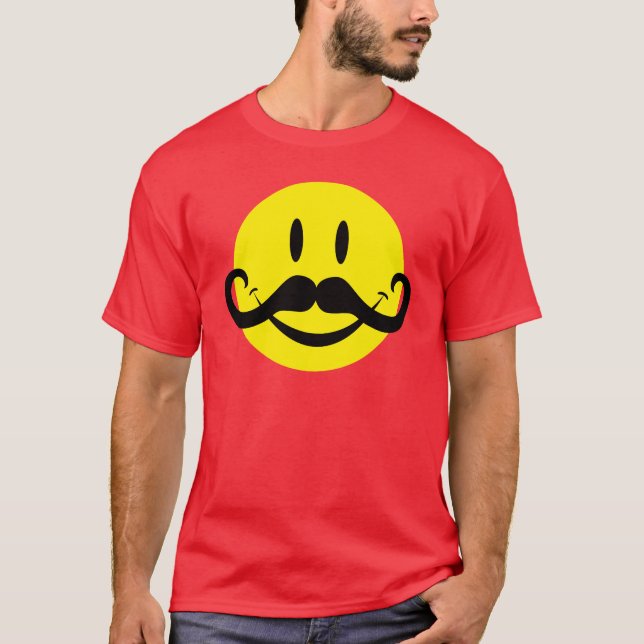 Handlebarmustasch Tee (Framsida)