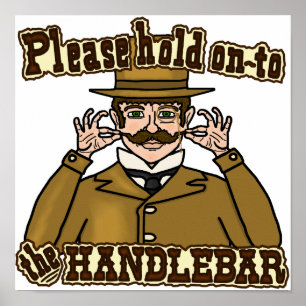 Handlebarmustaschgentleman Poster