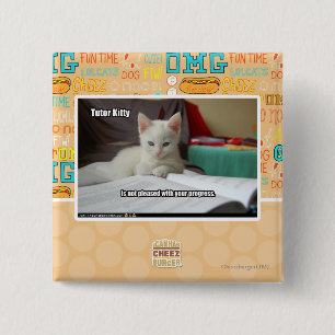 Handleda kattunge knapp