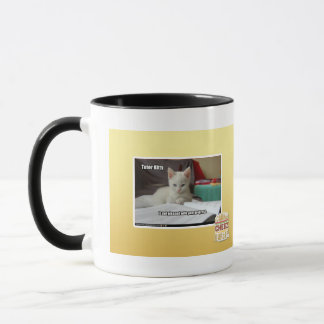 Handleda kattunge mugg