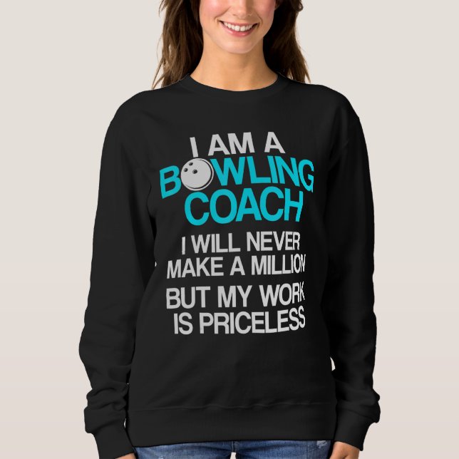 Handledare 8 för Bowling Coach Player-teamet T Shirt (Framsida)