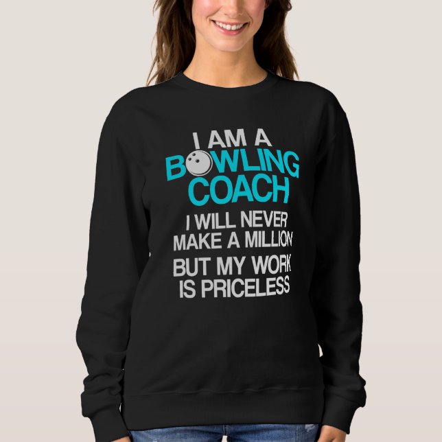 Handledare 8 för Bowling Coach Player-teamet T Shirt (Framsida)