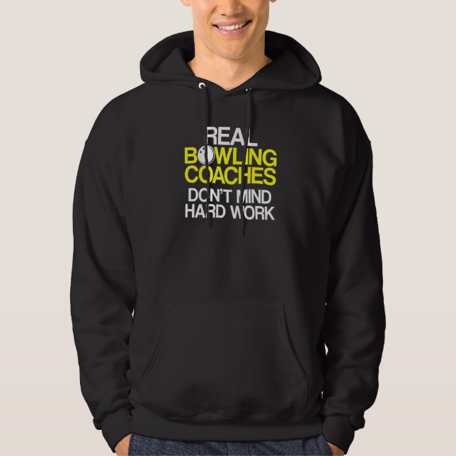 Handledare för Bowling Coach Player Team Instrukto Hoodie (Framsida)