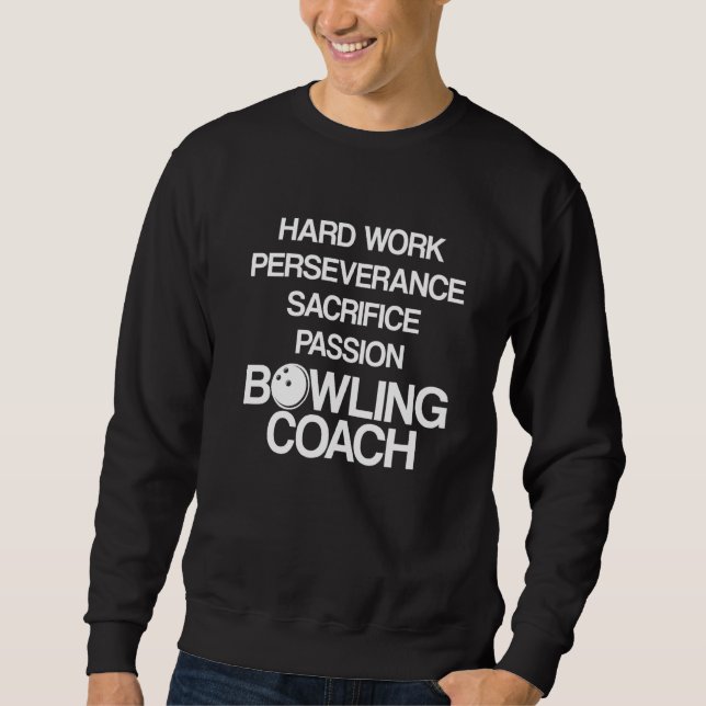 Handledare för Bowling Coach Player Team Instrukto Lång Ärmad Tröja (Framsida)
