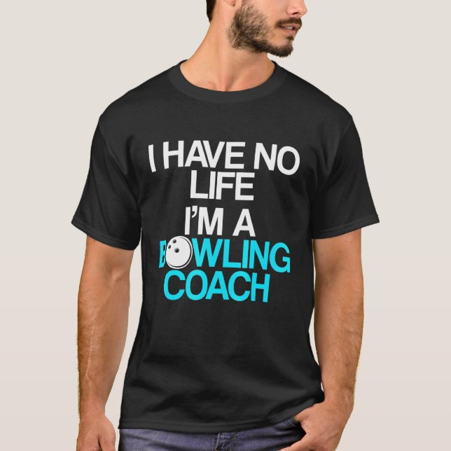 Handledare för Bowling Coach Player Team Instruktö T Shirt (Framsida)