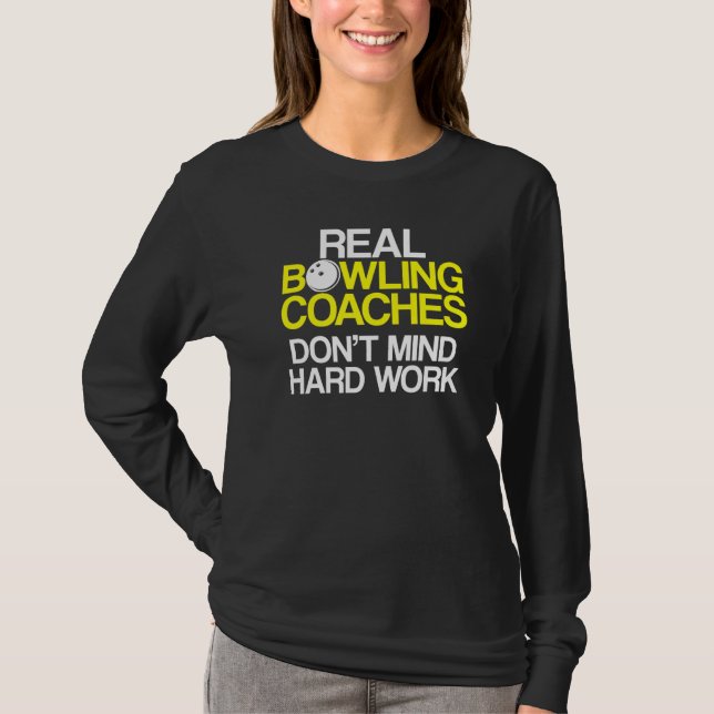 Handledare för Bowling Coach Player Team Instrukto T Shirt (Framsida)