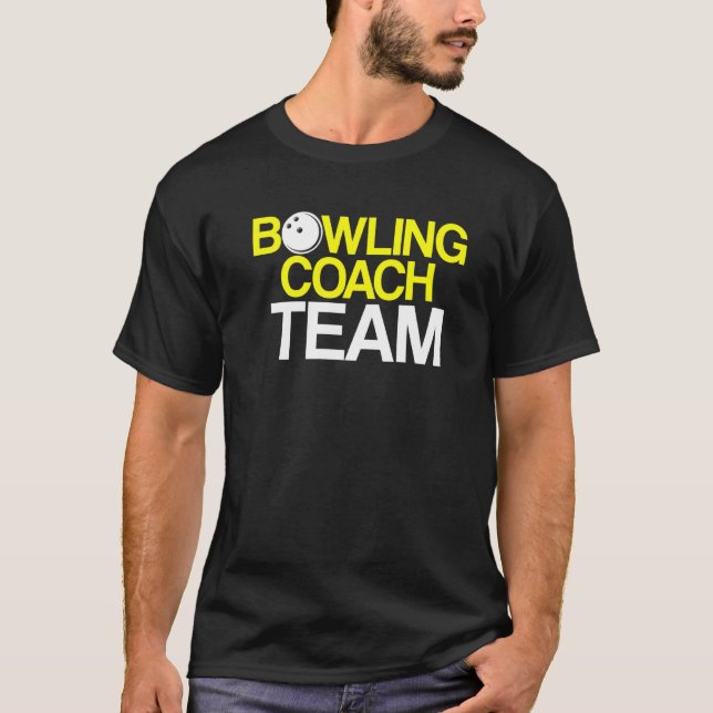 Handledare för Bowling Coach Player Team Instruktö T Shirt (Framsida)