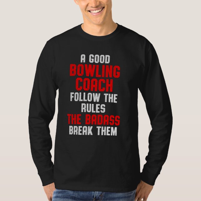 Handledare för Bowling Coach-teamet T Shirt (Framsida)