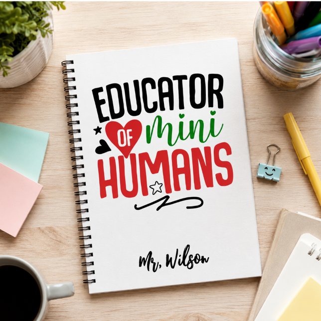 Handledare för Mini Människor Anteckningsbok – Rol (Educator of Mini Humans Notebook – Funny Teacher)