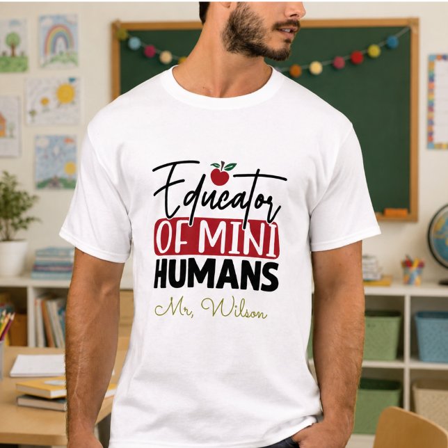 Handledare för Mini-Människor Notisbok – Rolig Lär T Shirt (Educator of Mini Humans Notebook – Funny Teacher T-Shirt)