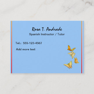 Handledningvisitkortar med den spanska kalendern visitkort