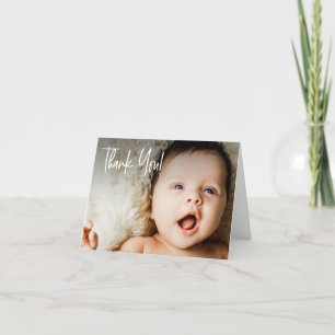 Handling Skriptskript Pojke Fotobabydusch Tack Kort