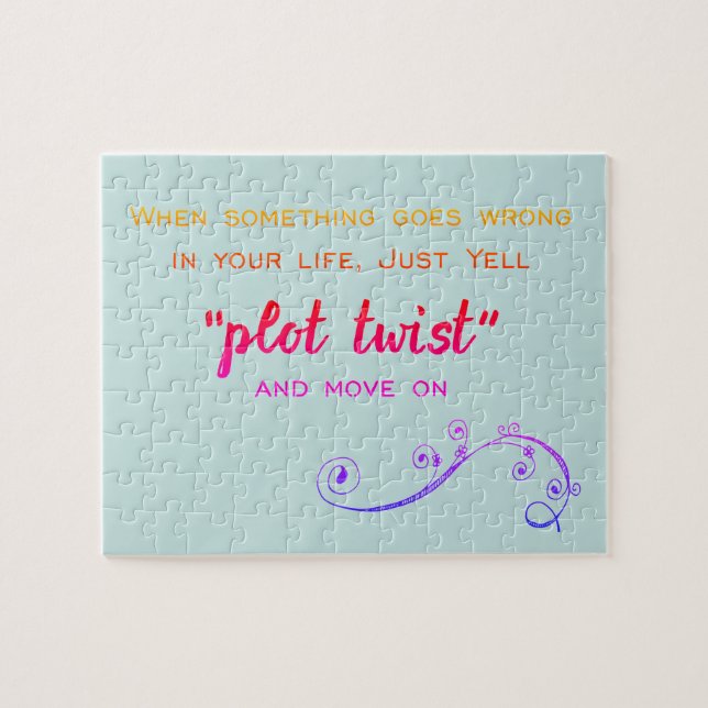Handling Twist Humoristisk Bokklubb   Pussel (Horisontell)