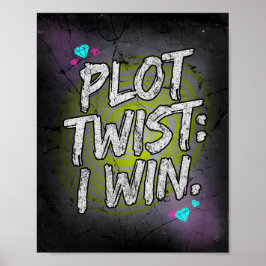 Handling Twist Jag Vinner Defiant Motivation Poster