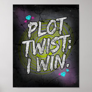 Handling Twist Jag Vinner Defiant Motivation Poster