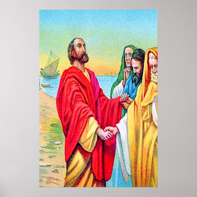 Handlingar 20:17-38 Uppmuntran och varning Poster (Framsidan)