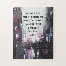 Handlingar 4:29 O Lord Ge Underbar Bolness Bible V Pussel