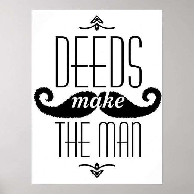 Handlingar gör mannen poster (Framsidan)