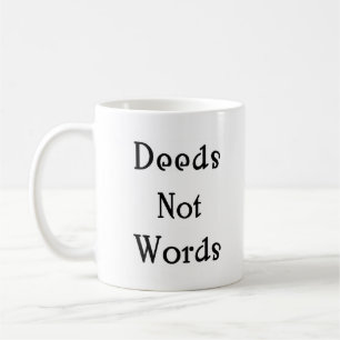 handlingar som inte avser ord kaffemugg