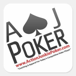 Handlingknarkarepoker Fyrkantigt Klistermärke