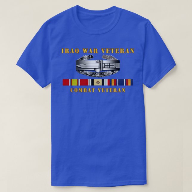 Handlingsbricka för Iraks veteranska kamp mot terr T Shirt (Design framsida)
