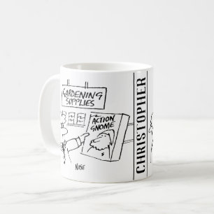 Handlingslamn i Garden Center. Gardener Kaffemugg