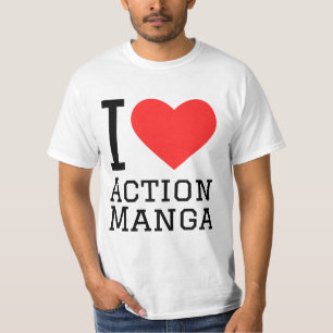 Handlingsmanga i kärlek t shirt