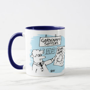 Handlingsplats i Garden Center Mugg
