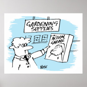 Handlingsplats i Garden Center Poster