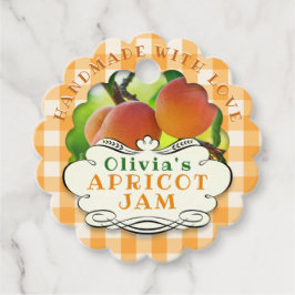 Handmade Apricot Sylt Gåvor Etiketter