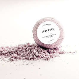 Handmade Bath Bomb-etikett Runt Klistermärke