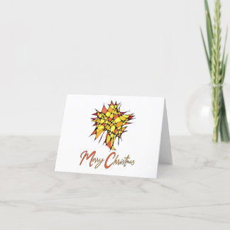 Handmade Christmas Card with Star Graphic Helgkort