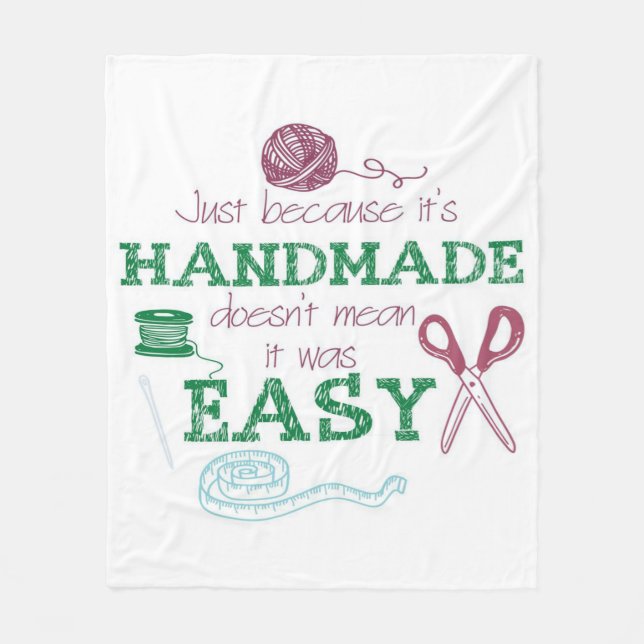 Handmade Crochet Älskare Gift | Perfekt Gift Idea Fleecefilt (Framsidan)