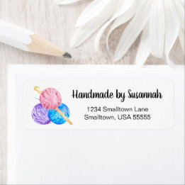 Handmade Crochet Business Returadress Returadress Etikett