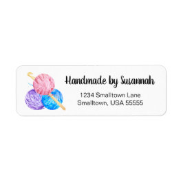 Handmade Crochet Business Returadress Returadress Etikett