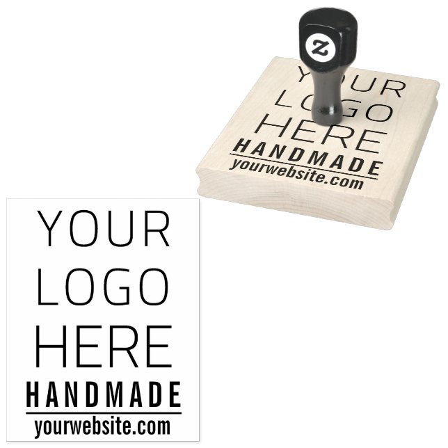 Handmade Custom – Perfect for Your Business Logo Stämpel (Stämplad)