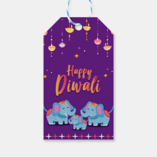 Handmade Diwali Gift-Märkrn Presentetikett