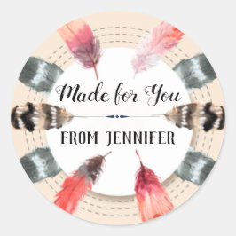 Handmade för dig som ger Cookie Treat Runt Klistermärke