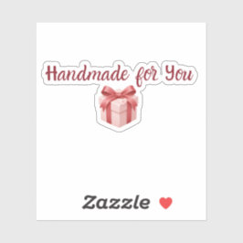 Handmade for You Sticker | Cute Gift Packaging Lab Klistermärken