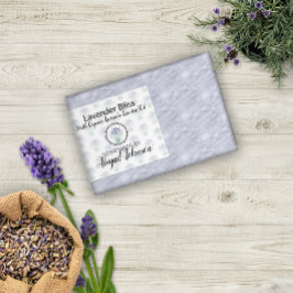 Handmade | Homemade Lavender Soap | Skruvetikett Rektangulärt Klistermärke