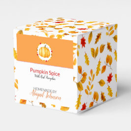 Handmade Homemade Pumpkin Spice Bath Bomb Box Presentaskar