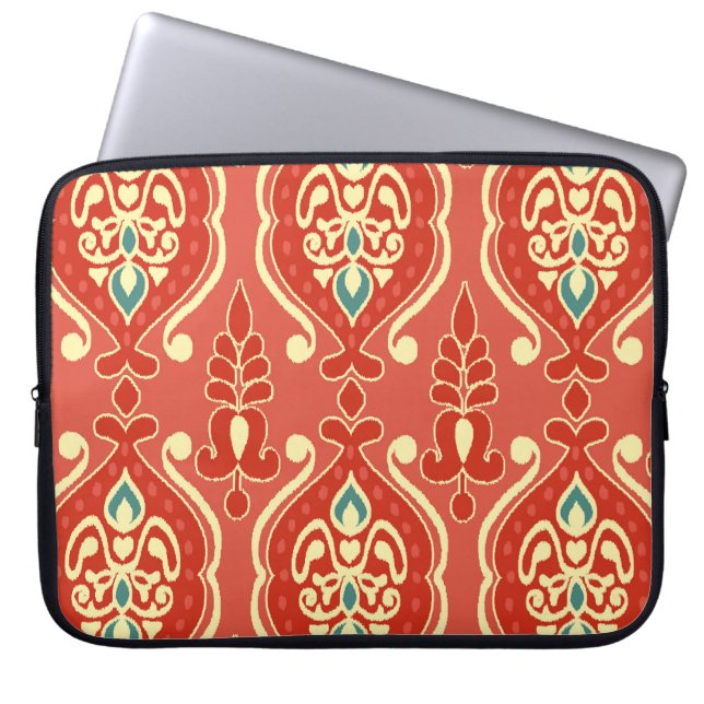 Handmade Ikat: Ethnic Boho Fabric Laptop Fodral (Framsidan)