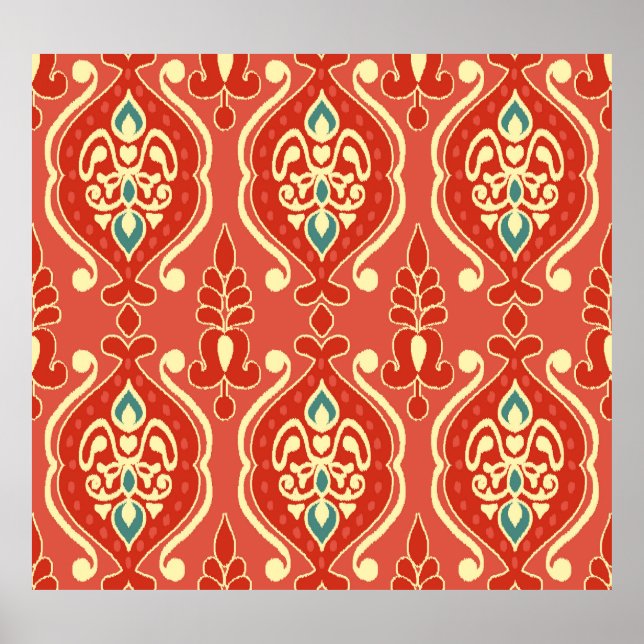 Handmade Ikat: Ethnic Boho Fabric Poster (Framsidan)