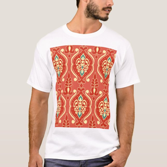 Handmade Ikat: Ethnic Boho Fabric T Shirt (Framsida)