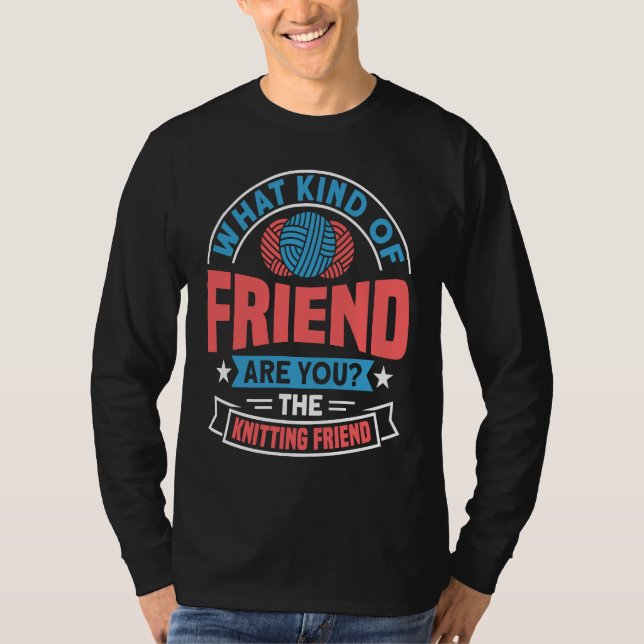 Handmade Knitting Knitting Slay 2 T Shirt (Framsida)