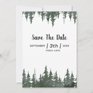 Handmade kort för vinterbröllop