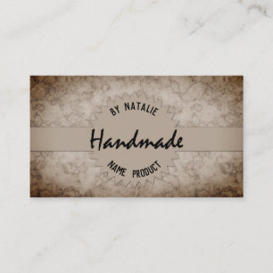Handmade, Kraft, Kraft papper, vintage Visitkort