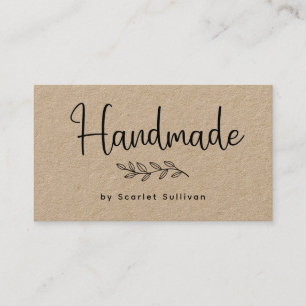 Handmade Kraft Laurel-Affärskortet Visitkort